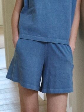 Le Bon Shoppe Flared Basketball Shorts in Ocean